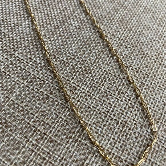 Paperclip Chain necklace 14k solid gold Necklace 20” inches perfect gift - Picture 3 of 15